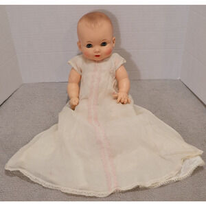 Effanbee My Fair Baby Doll Dress and Slip Sleepy Eyes Vinyl 17 inch Vintage